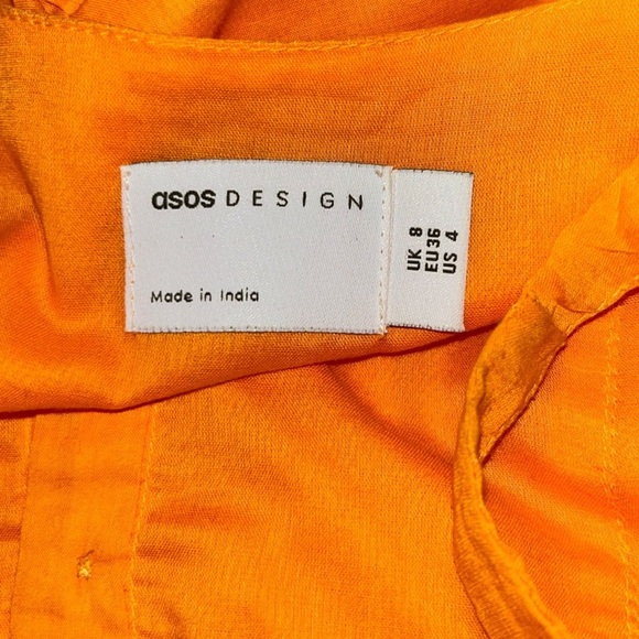 ASOS Vibrant Orange Mini Dress - Picture 6 of 7